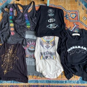 Lot of Spiritual Gangster Be Love Onzie Yoga Tops